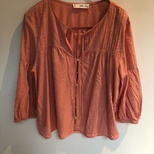 MNG Pink Boho top size Small